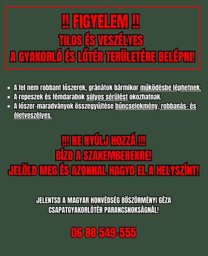 Lőtér veszélyforrásai